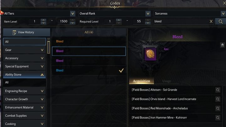 Szczegółowe informacje na temat pozyskiwania run znajdziecie w Codex (Alt+D) wpisując w wyszukiwarce nazwę konkretnej runy i wybierając jej poziom z listy - Lost ark: Runy (Runes) - Lost Ark - poradnik do gry