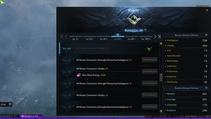 Z Rosterem powiązane są także nagrody, a wraz z nimi - bonusy do atrybutów - Lost Ark: Roster - czym jest? - Lost Ark - poradnik do gry