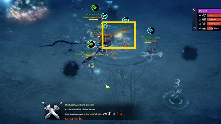 W walce występuje jedna krytyczna mechanika - Fatal Melody - gdy boss posiada 15 pasków zdrowia - Lost Ark: Alarics Sanctuary - boss , jak pokonać? - Lost Ark - poradnik do gry 