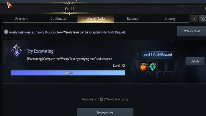 Ponadto, możecie uczestniczyć w zadaniach tygodniowych za wskazane nagrody oraz - Lost Ark: Codzienne aktywności - lista wszystkich - Lost Ark - poradnik do gry 