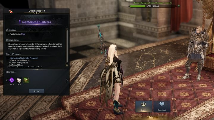 Czasami możecie otrzymać zadanie od NPC - nim go ukończycie, budowa relacji zostaje zablokowana. - Lost Ark: Romanse i relacje (Rapport) - Lost Ark - poradnik do gry