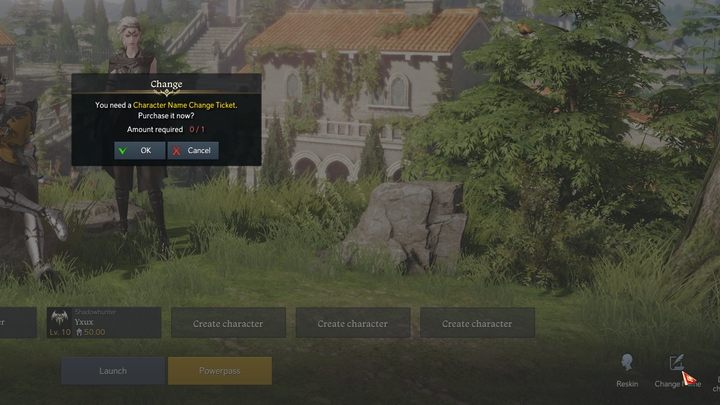 Przechodząc do ekranu głównego lub przed rozpoczęciem dalszej rozgrywki utworzonym uprzednio bohaterem (lecz po dołączeniu do serwera), z menu w dolnym prawym rogu macie możliwość wybrania jednego z przycisków: Reskin - do zmiany wyglądu oraz Change Name - do zmiany nazwy - Lost Ark: Wygląd i nazwa postaci - jak zmienić? - Lost Ark - poradnik do gry