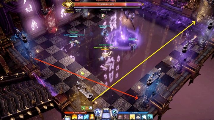 Pierwsza prosta mechanika następuje przy około 9 paskach zdrowia bossa - Lost Ark: Hildebrandt Palace - boss, jak pokonać? - Lost Ark - poradnik do gry