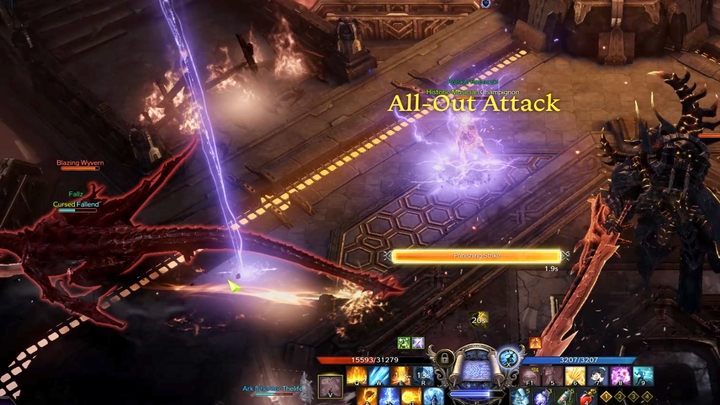 Drugi element walki, to przyzwanie przez bossa dwóch Blazing Wyverns - Lost Ark: Forge of Fallen Pride - jak ukończyć? - Lost Ark - poradnik do gry 