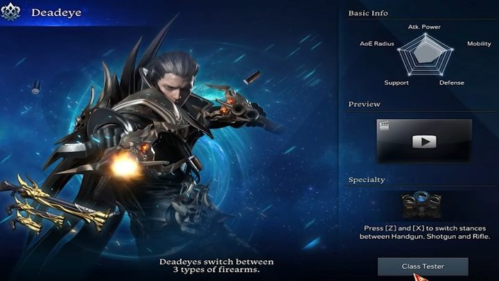 Podobnie jak Gunslinger, posługuje się trzema rodzajami broni: pistoletem, strzelbą i karabinem - Lost Ark: Deadeye (Gunner) - klasa postaci - Lost Ark - poradnik do gry