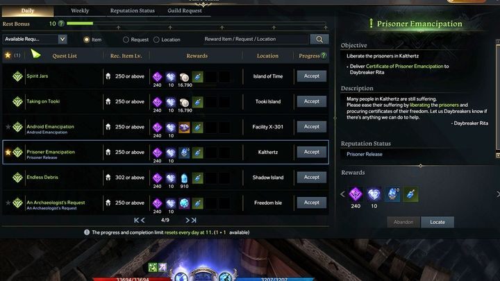 Prisoners Emancipation to zadanie opcjonalne na wyspie Kalthertz - Lost Ark: Prisoners Emancipation - jak ukończyć? - Lost Ark - poradnik do gry