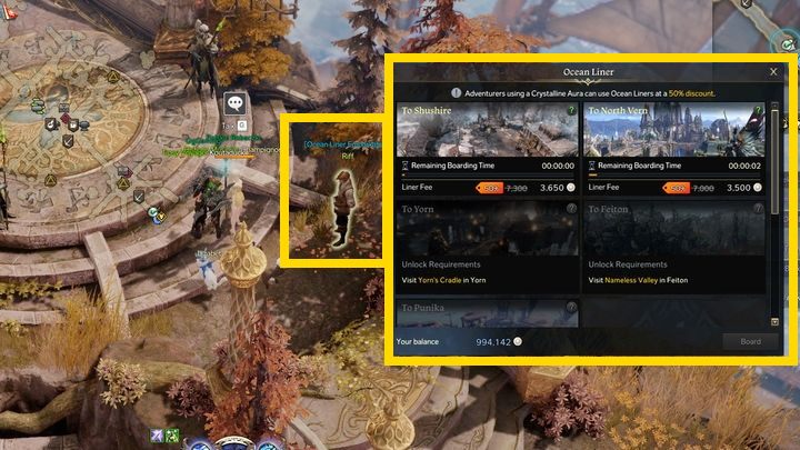 Liniowce to druga forma szybkiej podróży, przeznaczona do przemieszczania się między wybranymi kontynentami - Lost Ark: Szybka podróż - jak działa? - Lost Ark - poradnik do gry 