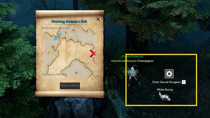 Otworzenie mapy w ekwipunku spowoduje wyświetlenie się małej mapki - Lost Ark: Secret Dungeons i mapy skarbów - Lost Ark - poradnik do gry