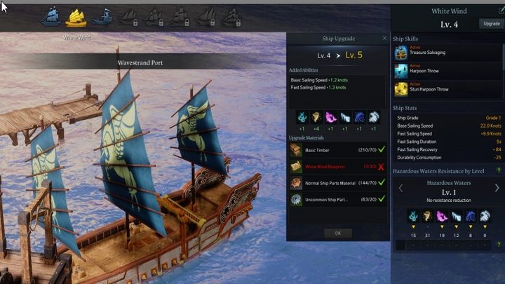 Statki możecie ulepszać w każdym porcie - Lost Ark: Statek - jak ulepszać? - Lost Ark - poradnik do gry