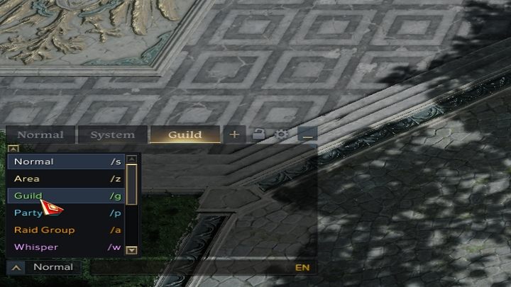Gildie posiadają własną zakładkę czatu domyślnie, a żeby pisać w ramach gildii, wybierzcie z sekcji czatu zieloną pozycję Guild, lub poprzedźcie wiadomość znacznikiem /g - Lost Ark: Gildie - Lost Ark - poradnik do gry