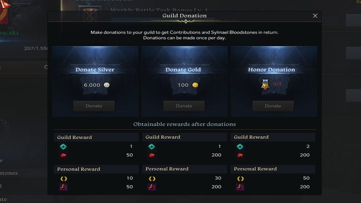 Możecie wspierać Waszą gildię codziennymi datkami - Lost Ark: Gildie - Lost Ark - poradnik do gry