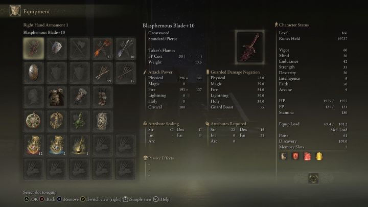 Broń może skalować się z pięciu cech; Siły, Zręczności, Inteligencji, Wiary i Mistycyzmu - Elden Ring: Ulepszanie broni - Elden Ring - poradnik do gry