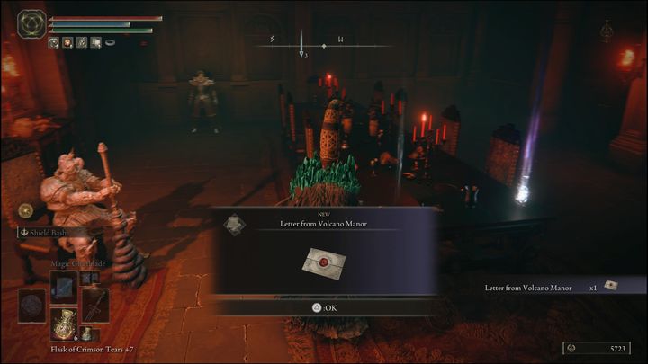 W pokoju z lewej strony znajdziecie na stole list z Wulkanicznego dworu - Elden Ring: Rykard, Pan Bluźnierstw (Rykard, Lord of Blasphemy) - boss, jak pokonać? - Elden Ring - poradnik do gry