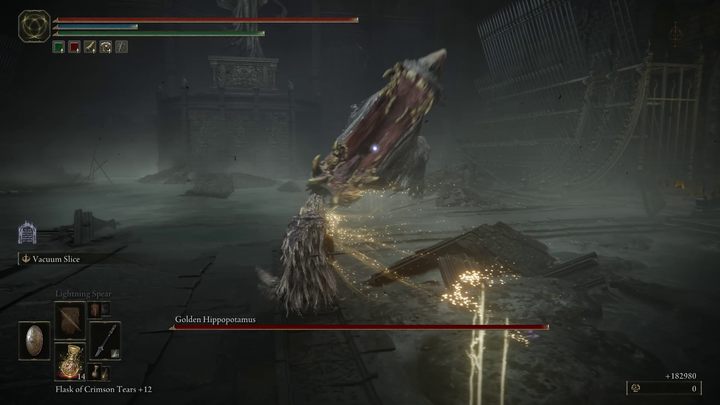 Złoty hipopotam to czworonożny boss o sporych rozmiarach - Shadow of the Erdtree: Jak pokonać bossa Złoty hipopotam (Golden Hippopotamus)? - Elden Ring - poradnik do gry