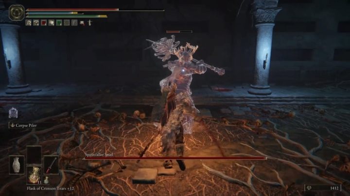 Ślimak, Przywoływacz Duchów jest niewidoczny, ale pozostawia białą aurę - Elden Ring: Ślimak, Przywoływacz duchów (Spiritcaller Snail)- boss, jak pokonać? - Elden Ring - poradnik do gry