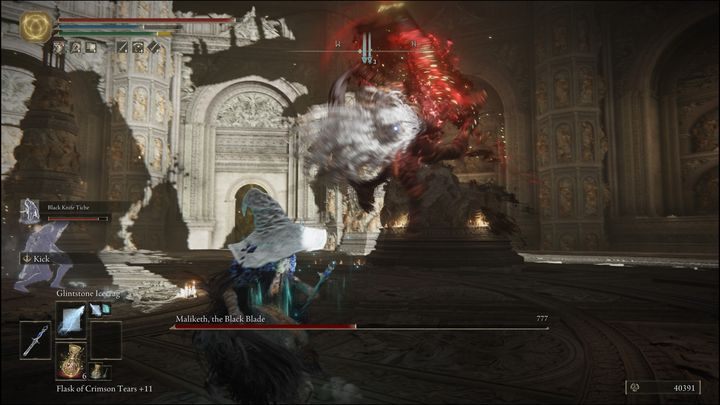 Druga faza to pojawienie się Maliketha - Elden Ring: Maliketh, Czarna Klinga (Maliketh, the Black Blade) - boss, jak pokonać? - Elden Ring - poradnik do gry