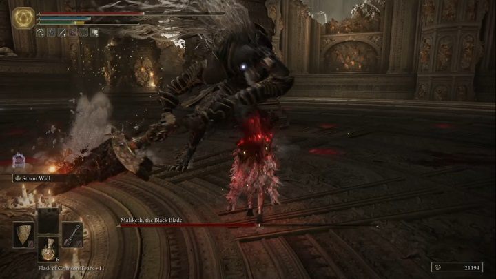 Kiedy zbijecie przeciwnikowi połowę PŻ, rozpocznie się druga, znacznie trudniejsza faza walki - Elden Ring: Maliketh, Czarna Klinga (Maliketh, the Black Blade) - boss, jak pokonać? - Elden Ring - poradnik do gry