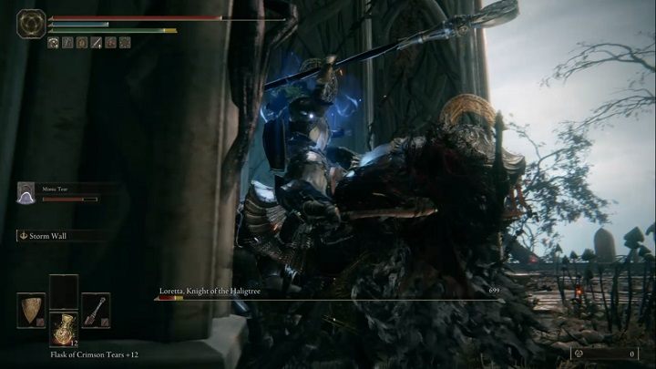 Może się Wam też udać zapędzić przeciwnika pod ścianę, dzięki czemu nie będzie w stanie się od Was oddalić - Elden Ring: Loretta, rycerz Świętego Drzewa (Loretta, Knight of the Haligtree) - boss, jak pokonać? - Elden Ring - poradnik do gry