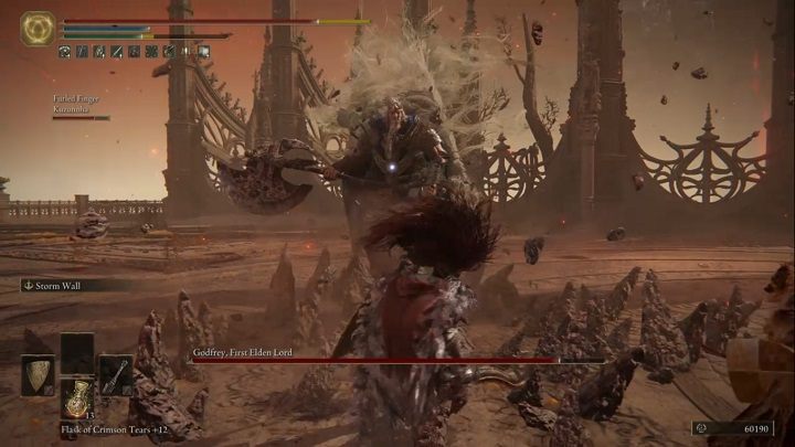 Przeciwnik w pierwszej fazie atakuje głównie swoim toporem - Elden Ring: Hoarah Loux, wojownik (Hoarah Loux, Warrior) - boss, jak pokonać? - Elden Ring - poradnik do gry