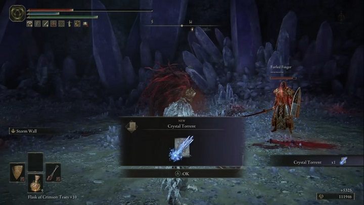 Za pokonanie trzech Krysztalników w Selliańskiej Kryjówce otrzymacie Runy (7000) oraz czar Kryształowa struga (Crystal Torrent) - Elden Ring: Krysztalnik (Crystalian) - boss, jak pokonać? - Elden Ring - poradnik do gry