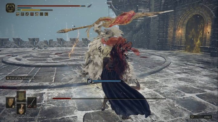 Walka przebiega cały czas tak samo, nie ma bowiem drugiego etapu - Elden Ring: Dowódca Niall (Commander Niall) - boss, jak pokonać? - Elden Ring - poradnik do gry