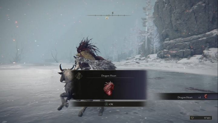 Za pokonanie bossa imieniem Borealis, Polarna Mgła otrzymacie Runy (100 000) oraz Smocze serce (Dragon Heart) - Elden Ring: Borealis, Polarna Mgła (Borealis the Frozen Fog) - boss, jak pokonać? - Elden Ring - poradnik do gry