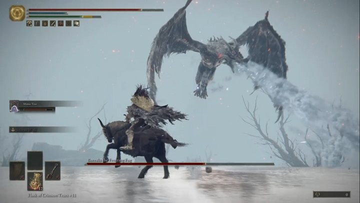 Inny atak powietrzny zacznie się podobnie - Elden Ring: Borealis, Polarna Mgła (Borealis the Frozen Fog) - boss, jak pokonać? - Elden Ring - poradnik do gry