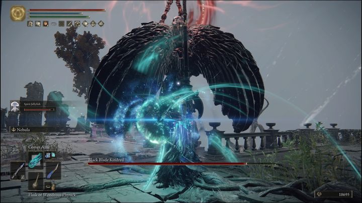 Gdy Pobratymiec odleci, zmieńcie styl walki i czary - Elden Ring: Pobratymiec Czarnej Klingi (Black Blade Kindred) - boss, jak pokonać? - Elden Ring - poradnik do gry