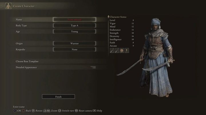 Klasa rozpoczyna przygodę uzbrojona w parę bułatów - Elden Ring: Klasy postaci - statystyki, charakterystyka - Elden Ring - poradnik do gry