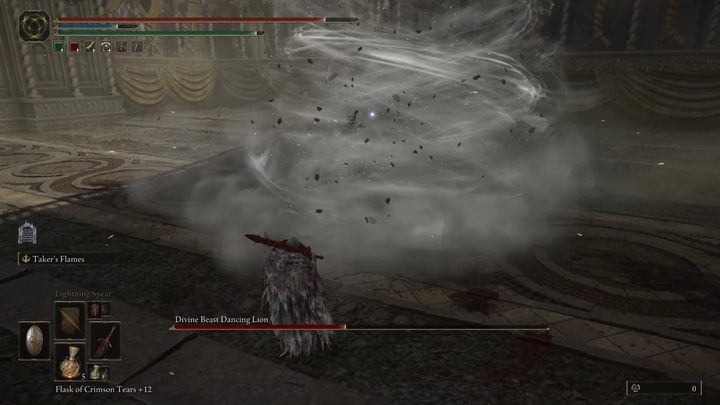 Podczas walki bestia przełącza się między trzema żywiołami - Shadow of the Erdtree: Jak pokonać bossa Tańczący Lew (Divine Beast Dancing Lion)? - Elden Ring - poradnik do gry