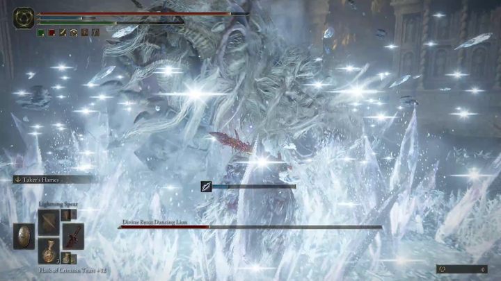 Tryb lodu jest groźniejszy od trybu wiatru, ale nie tak niszczycielski jak tryb elektryczny - Shadow of the Erdtree: Jak pokonać bossa Tańczący Lew (Divine Beast Dancing Lion)? - Elden Ring - poradnik do gry