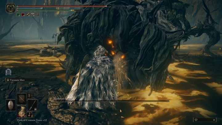 Awatar ostrodrzewa z początku może wydawać się bardzo prostym bossem, ponieważ ma dość mało zdrowia - Shadow of the Erdtree: Jak pokonać bossa Awatar ostrodrzewa (Scadutree Avatar)? - Elden Ring - poradnik do gry