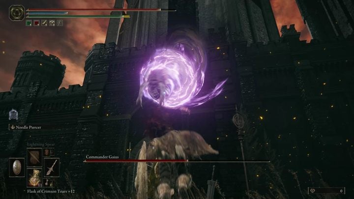 W drugiej fazie Gajusz zyskuje atak korkociągiem - wyskoczy on w powietrze i po chwili uderzy w was jednocześnie obracając się wokół własnej osi - Shadow of the Erdtree: Jak pokonać bossa Dowódca Gajusz (Commander Gaius)? - Elden Ring - poradnik do gry