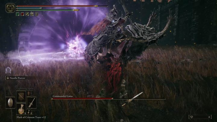 Boss zyska również umiejętność rzucania kuli grawitacyjnych, które trzykrotnie pulsują, zadając obrażenia wokół siebie - Shadow of the Erdtree: Jak pokonać bossa Dowódca Gajusz (Commander Gaius)? - Elden Ring - poradnik do gry