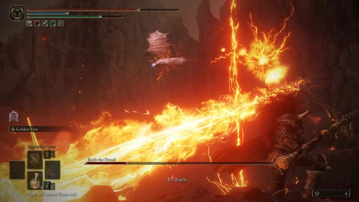 Druga faza walki zaczyna się, gdy Bayle spadnie do około 66% zdrowia - Shadow of the Erdtree: Jak pokonać bossa Bayle Groza (Bayle the Dread)? - Elden Ring - poradnik do gry