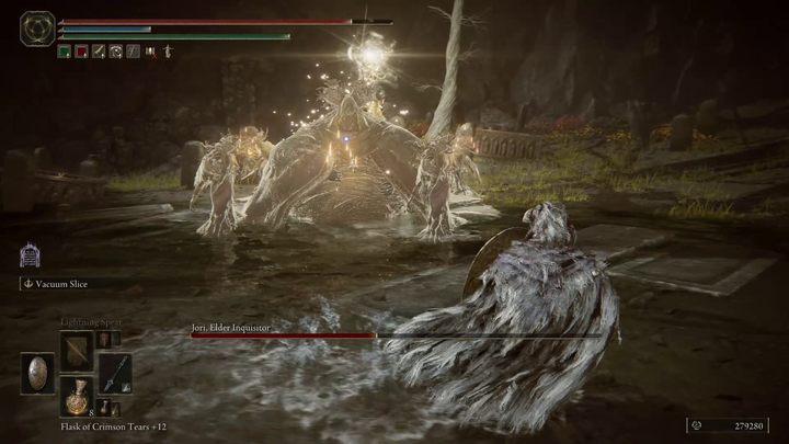 Boss w dużej odległości od Was, zacznie przyzywać na pomoc widmowych towarzyszy - Shadow of the Erdtree: Jak pokonać bossa Jori, starszy inkwizytor (Jori, Elder Inquisitor)? - Elden Ring - poradnik do gry
