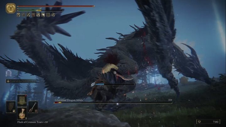 Jeśli posiadacie broń, która narzuca któryś z negatywnych statusów, starcie będzie trochę łatwiejsze - Elden Ring: Adula, błyskamienny smok (Glinstone Dragon Adula) - boss, jak pokonać? - Elden Ring - poradnik do gry