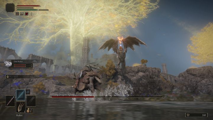 Boss bardzo często wznosi się w powietrze - Elden Ring: Latający Smok Agheel (Flying Dragon Agheel) - boss, jak pokonać? - Elden Ring - poradnik do gry