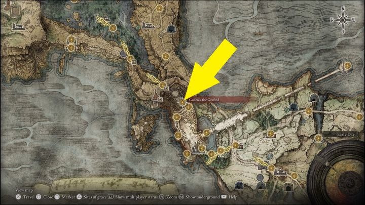 Prawdziwą wersję głównego bossa znajdziecie w Zamku Burzowego Całunu (Stormveil Castle) - Elden Ring: Godrick, Zszywaniec (Godrick the Grafted) - boss, jak pokonać? - Elden Ring - poradnik do gry