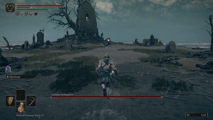 Kiedy trzyma miecz w jednej ręce większość jego ataków jest horyzontalna - Elden Ring: Leonine Misbegotten (Lwi wynaturzeniec) - boss, jak pokonać? - Elden Ring - poradnik do gry