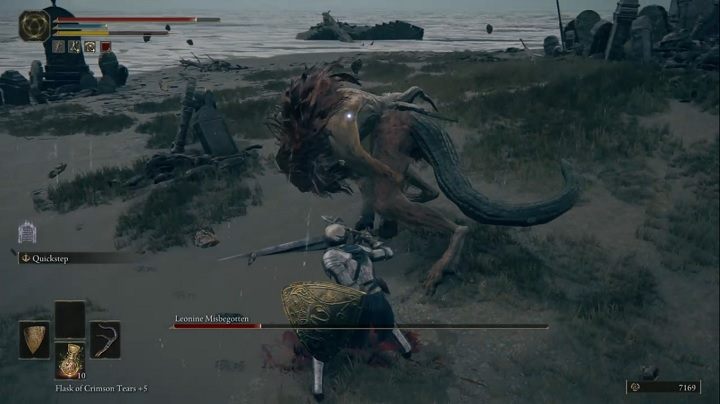 Bądźcie równie agresywni i zwinni jak przeciwnik, choć w przeciwieństwie do niego, starajcie się nie otrzymywać obrażeń - Elden Ring: Leonine Misbegotten (Lwi wynaturzeniec) - boss, jak pokonać? - Elden Ring - poradnik do gry