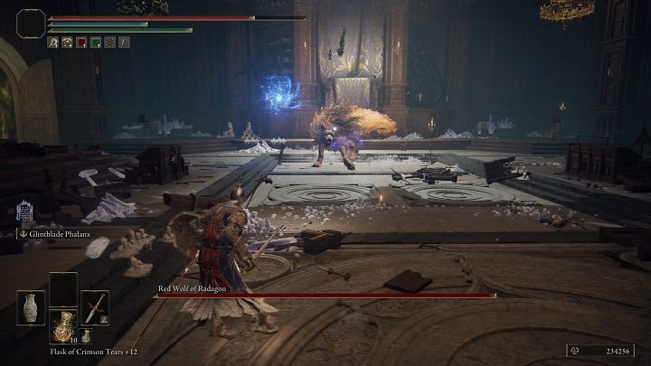 Przez większość walki warto trzymać średni dystans - Elden Ring: Radagon, Czerwony wilk (Red Wolf of Radagon) - boss, jak pokonać? - Elden Ring - poradnik do gry