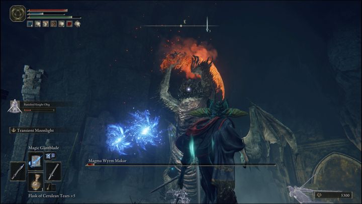 Gdy zdrowie bossa spadnie poniżej 50%, zacznie on walczyć na dwóch nogach - Elden Ring: Magmowy Żmij Makar (Magma Wyrm Makar) - boss, jak pokonać? - Elden Ring - poradnik do gry