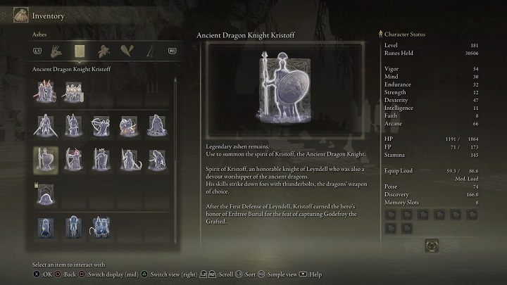Prochy Kristoffa, rycerza starożytnych smoków (Ancient Dragon Knight Kristoff) otrzymacie za pokonanie Starożytnego bohatera z Zamor (Ancient Hero of Zamor) w Grobie Świętego Bohatera (Sainted Heros Grave) - Elden Ring: Legendarne prochy (Legendary Ashen Remains) - lista wszystkich - Elden Ring - poradnik do gry