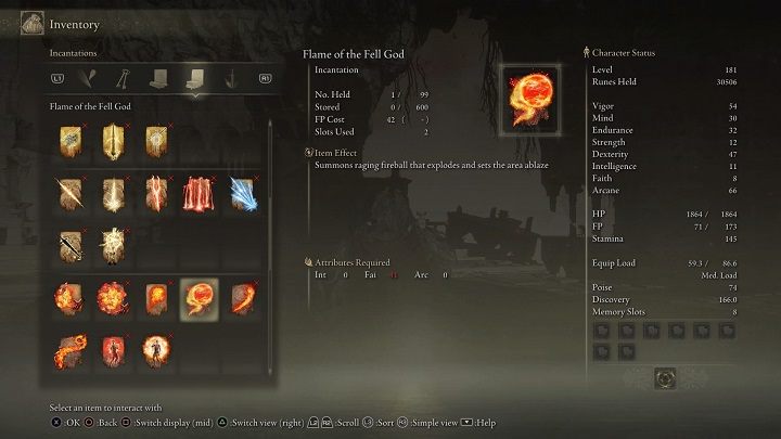 Rodzaj zaklęcia: inkantacja - Elden Ring: Legendarne czary i inkantacje (Legendary Sorceries and Incantations) - lista wszystkich - Elden Ring - poradnik do gry