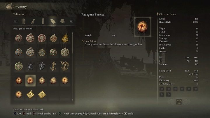 Efekt przedmiotu: Znacząco zwiększa cechy, lecz także otrzymywane obrażenia - Elden Ring: Legendarne talizmany (Legendary Talismans) - lista wszystkich - Elden Ring - poradnik do gry