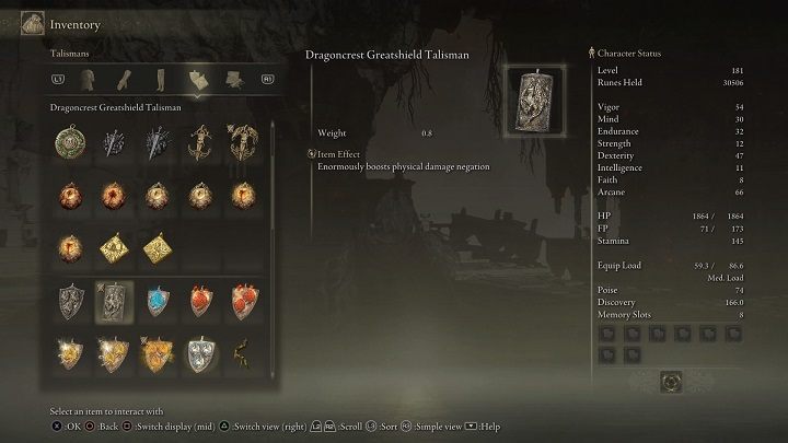 Efekt przedmiotu: Ogromnie zwiększa negację obrażeń fizycznych - Elden Ring: Legendarne talizmany (Legendary Talismans) - lista wszystkich - Elden Ring - poradnik do gry