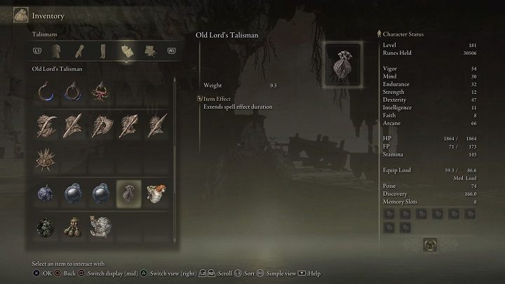 Efekt przedmiotu: Wydłuża czas działania zaklęć - Elden Ring: Legendarne talizmany (Legendary Talismans) - lista wszystkich - Elden Ring - poradnik do gry