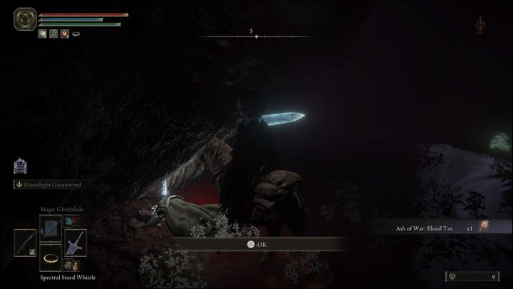 Należy pójść we wskazane miejsce na mapie, w jaskini znajdziecie ciało - Elden Ring: Popioły i Prochy (Pałac Mohgwyna) - lista wszystkich - Elden Ring - poradnik do gry