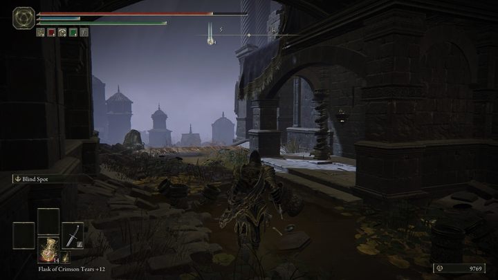 Podążajcie za wąską ścieżką, aż dojdziecie do wolno płynących kanałów - Shadow of the Erdtree: Starowina, Rogata Przybyszka (Hornsent Grandam) - solucja, opis przejścia - Elden Ring - poradnik do gry